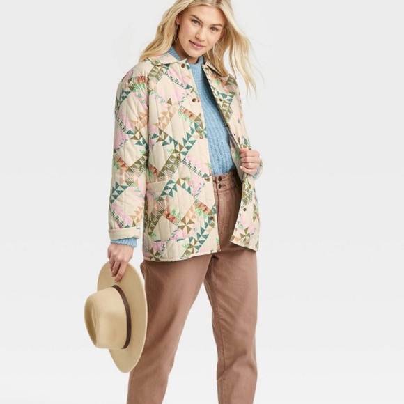 Universal Thread Multicolor Quilted Jacket - Picture 2 of 5